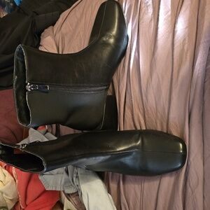 Halston leather boots